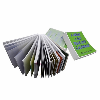 high quality custom design security paper tear-off calendar printing service
