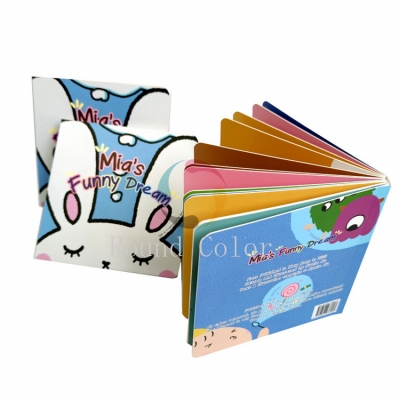 Custom low price color board book children cardboard book printing 