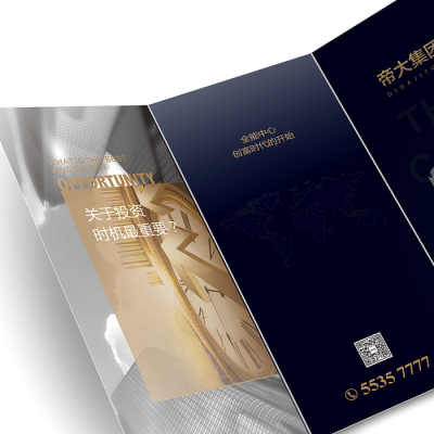High Quality Custom Double Sided Printing Paper Brochure Folding Flyer Printing