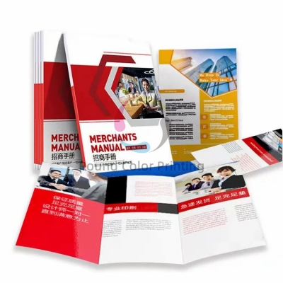 Custom Printed Business Paper A4 A3 Flyers Printing Brochures Service In Cheap Price