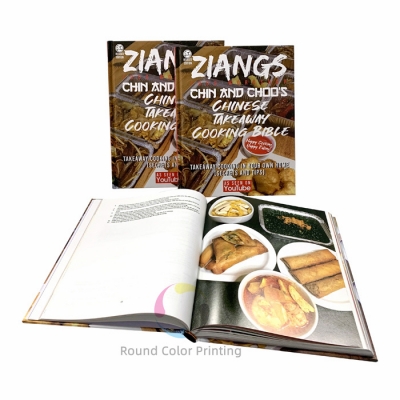 Hardback Sewn Bound Custom Full Color Picture Album Printing Hardcover Food Recipe Cookbooks Coffee Table Photo Books